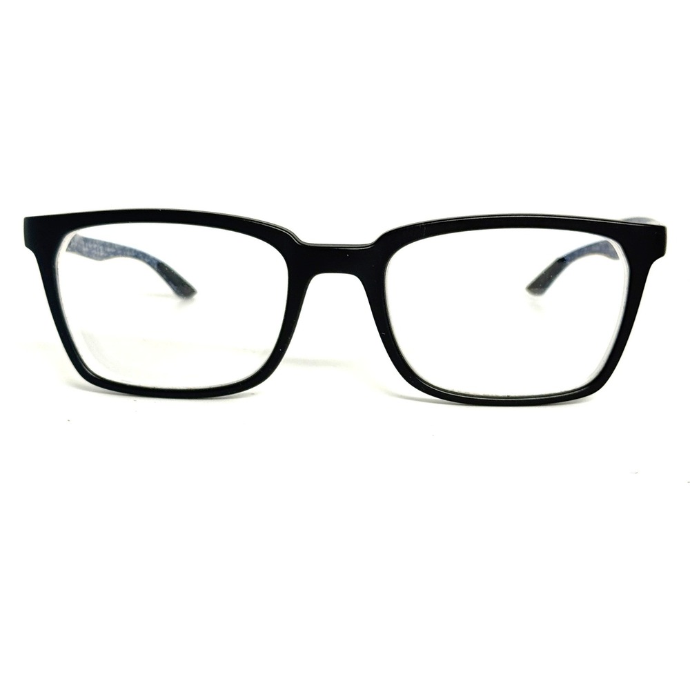 Ray-Ban RB8906 5196 Carbon Fiber Eyeglasses Black Blue 52-19-145 Mens Womens